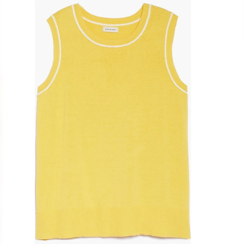 + COURT & ROWE + Tipped Sweater Vest - Picture 6 of 7